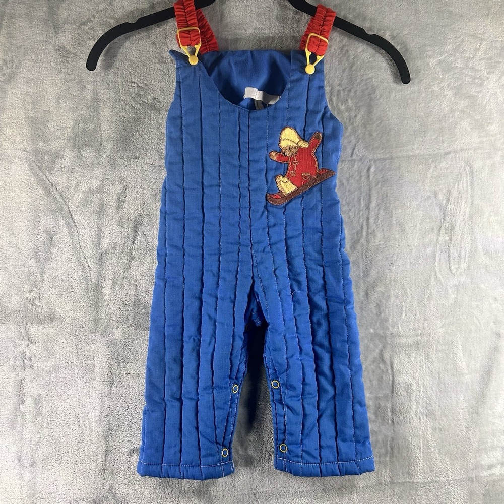 Vtg 1976 Paddington Bear‎ Overalls Children Toddler Baby 18 Months ~ Please Read